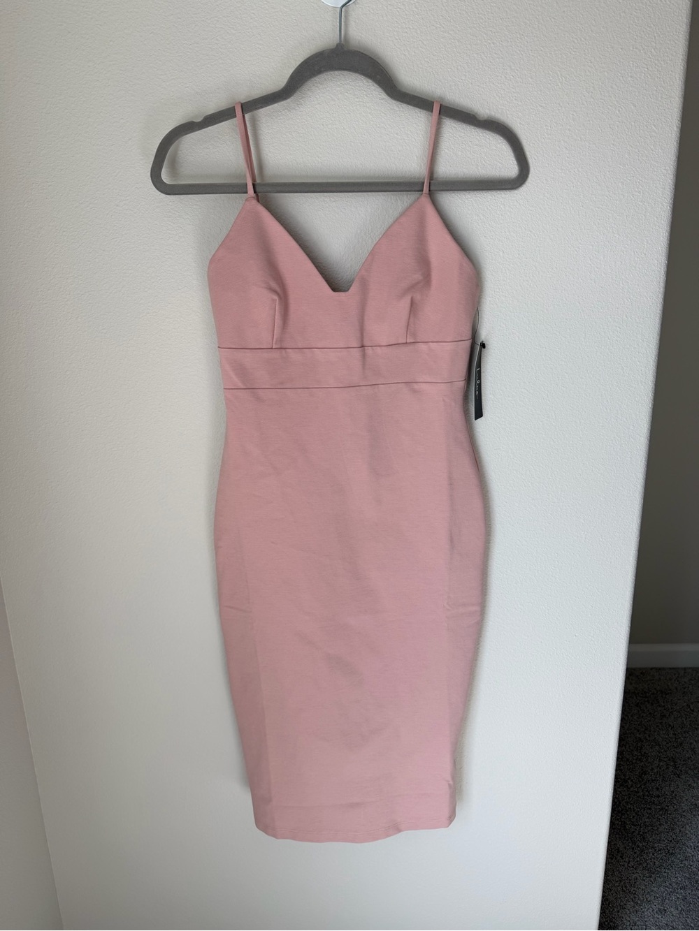 Lulu's Blush Pink Midi Dress